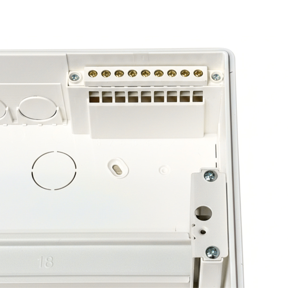             ЩРВ-П 18 модуль EDGE кіріктірілген, пластик қара IP41 (240*391*76) FIXEL    