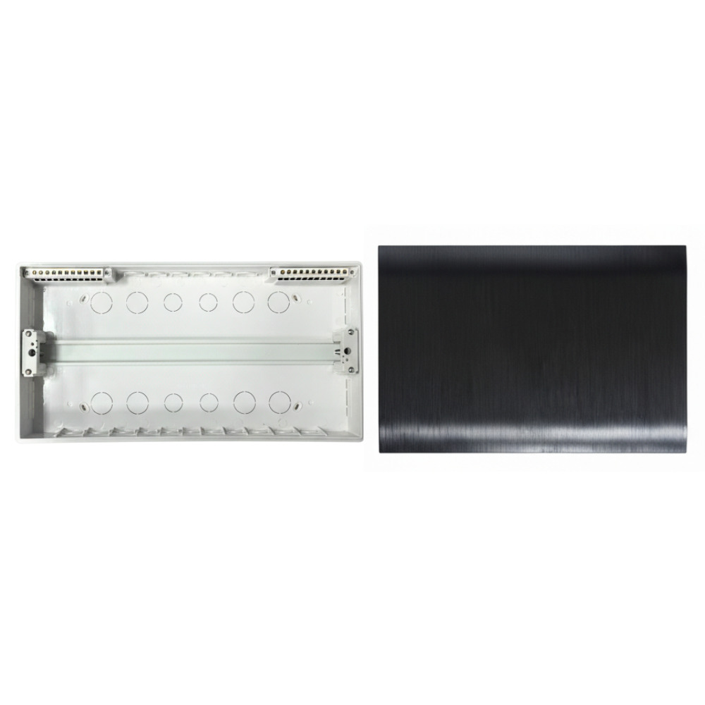             ЩРВ-П 22 модуль EDGE кіріктірілген, пластик, қара IP41 (240*463*76) FIXEL    