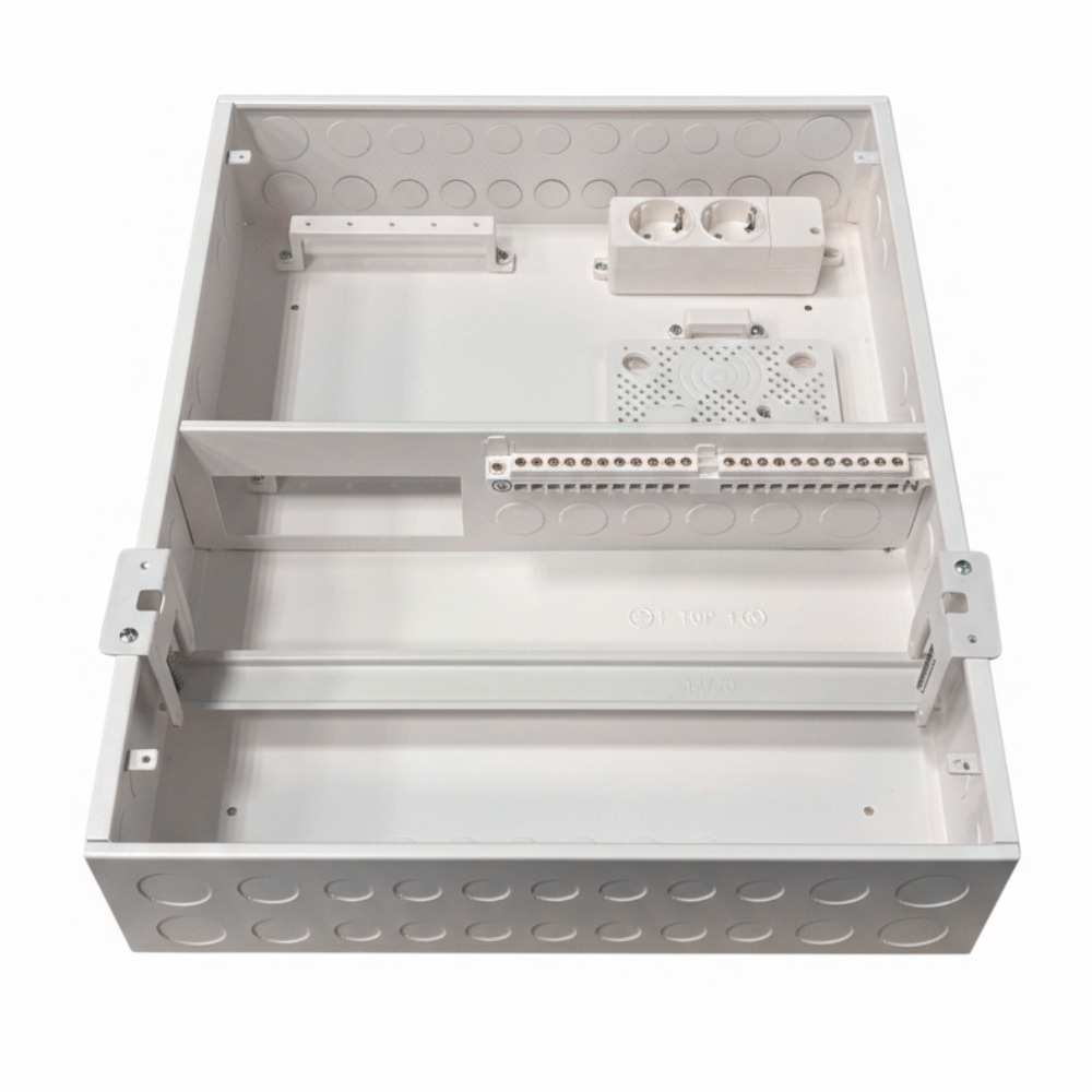             ЩРВ 20M (20+MEDIA) модуль,  кіріктірілген, металл+пластик, ақ IP41 (500*400*100) FIXEL    