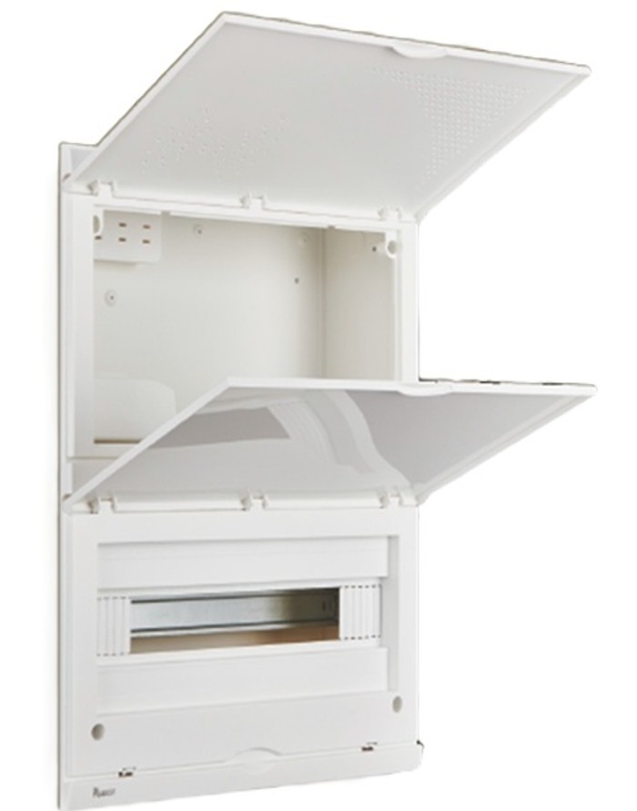             ЩРВ 20M (20+MEDIA) модуль,  кіріктірілген, металл+пластик, ақ IP41 (500*400*100) FIXEL    