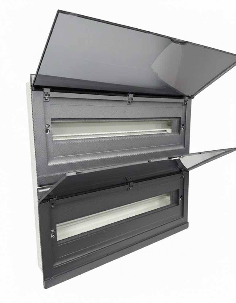             ЩРВ 52 (2х26) модуль NOVA кіріктірілген, металл+пластик,  қара IP41 (502*535*80) FIXEL    