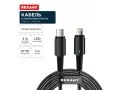             Кабель Type-C – Lightning 3А 1м, қара нейлонды орамда, жарық индикациясымен REXANT,18-7069    