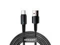             Кабель USB-A – Type-C 6А 66Вт 1м қара нейлонды орамда, жарық индикациясымен REXANT, 18-7064    