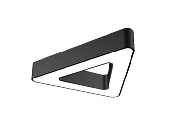             Шамшырақ, аспалы, XO сериялы, 3-бұрыш, қуыс 36W 6500K опал, қара 500х100Х70мм LEDAR    