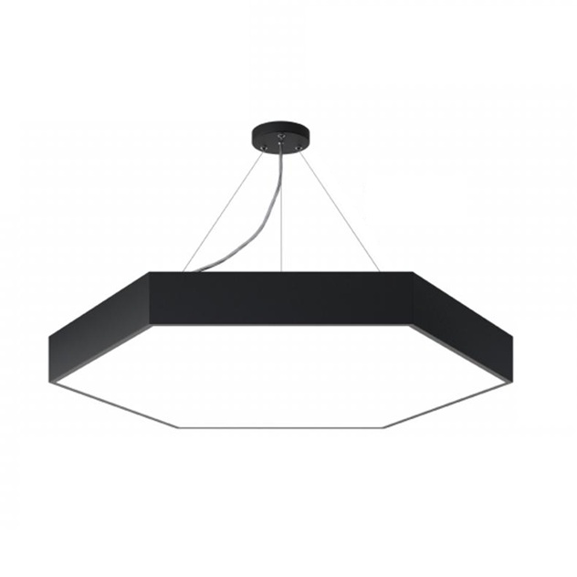             Шамшырақ, аспалы, XO сериялы, 6-қырлы 40W 6500K опал, қара 500х70мм LEDAR    