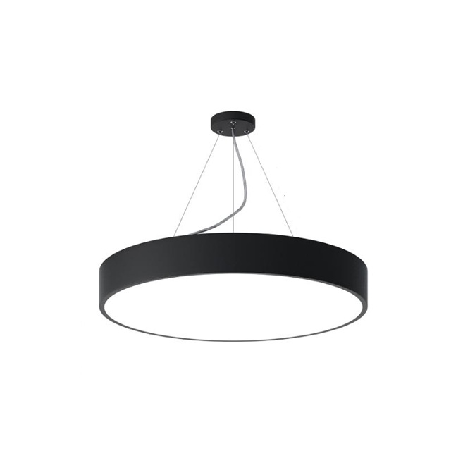             Шамшырақ, аспалы, XO сериялы, O-тип 40W 6500K опал, қара 500х70мм LEDAR    