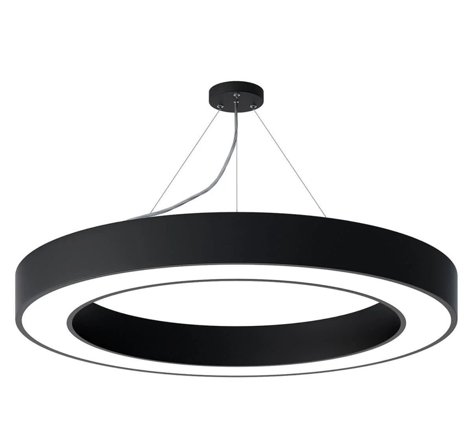             Шамшырақ, аспалы, XO сериялы O-тип қуыс 36W 6500K опал, қара 500х100Х70мм LEDAR    