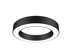 Светильник подвесной серии XO O-тип полый 36W 6500K опал черный 500х100Х70мм LEDAR