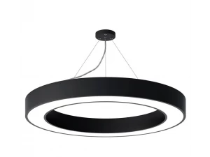 Светильник подвесной серии XO O-тип полый 36W 6500K опал черный 500х100Х70мм LEDAR