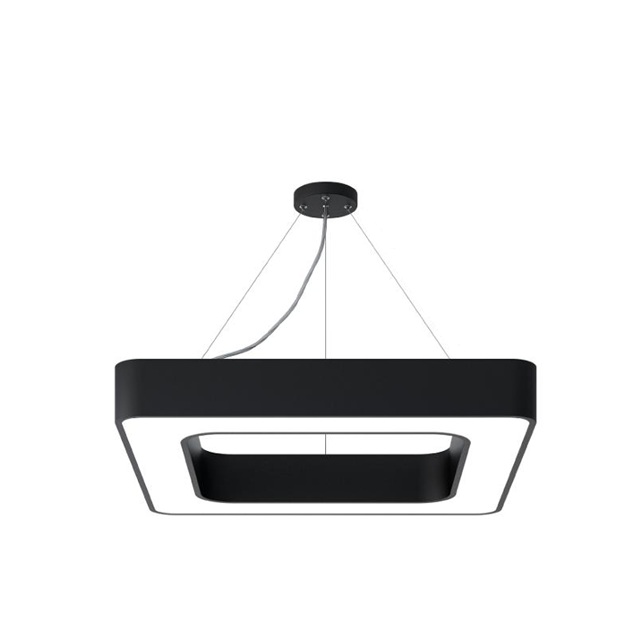             Шамшырақ, аспалы, XO сериялы, төртбұрыш, қуыс 36W 6500K опал, қара 500х100Х70мм LEDAR    