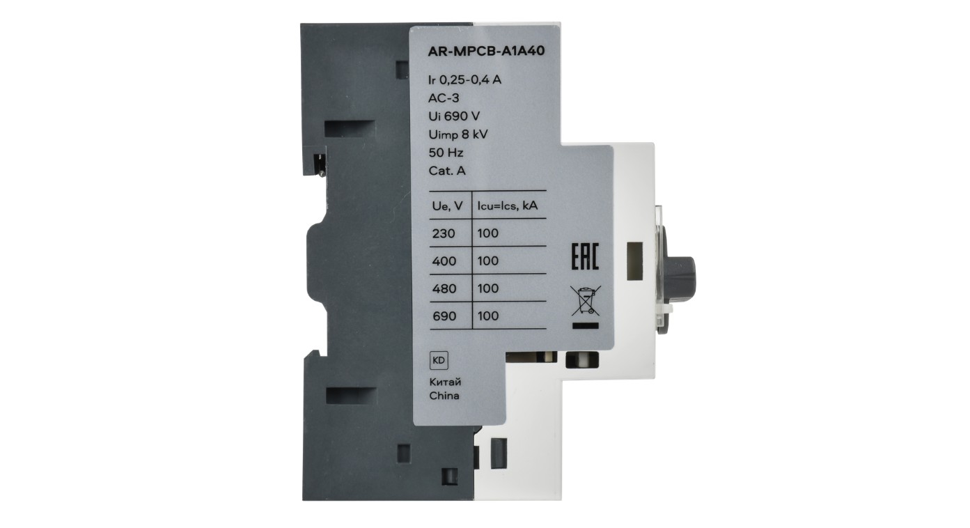             ARMAT Қозғалиқыш қорғанысы автоматты ажыратқышы A1 GV2P 0,24-0,4А ИЭК    