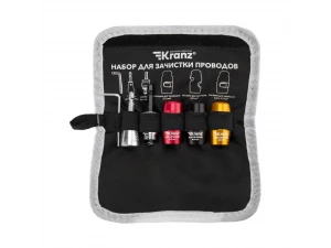 Набор для зачистки проводов, мягкий чехол, 6 предметов KRANZ