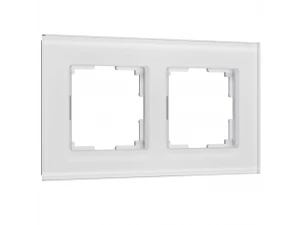 Рамка на 2 постa Senso (белый, стекло soft-touch) W0023101