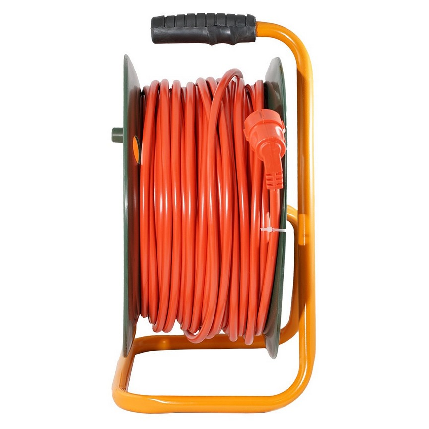             Катушкадағы қуат ұзартқыш сымы GLANZEN 4 ұялы ПВС 2*2,5 арт. EB-50-008    