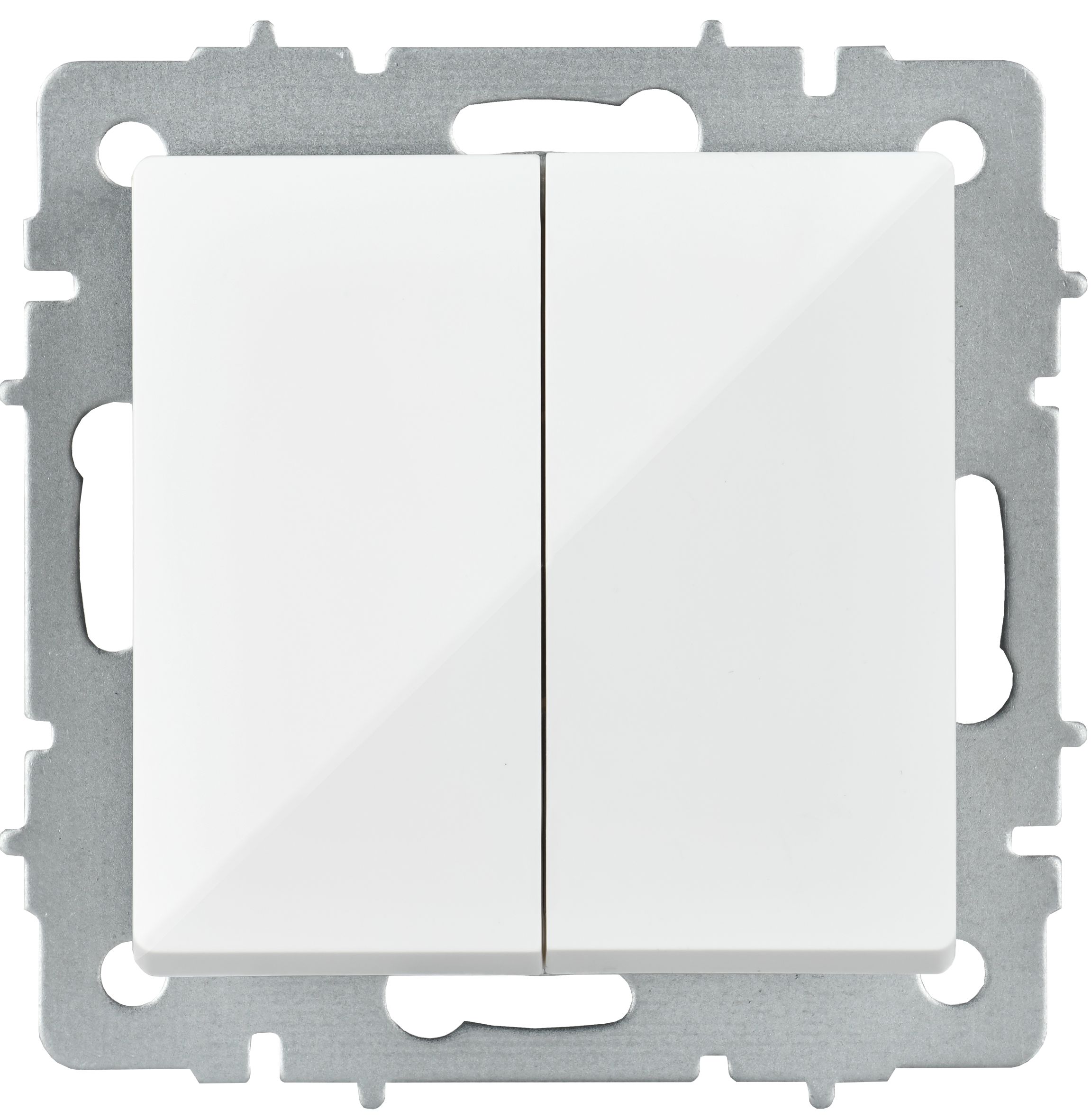             BRITE Ажыратқыш, 2-пернелі, айқара 10А ВС10-2-3-БрБ ақ IEK    