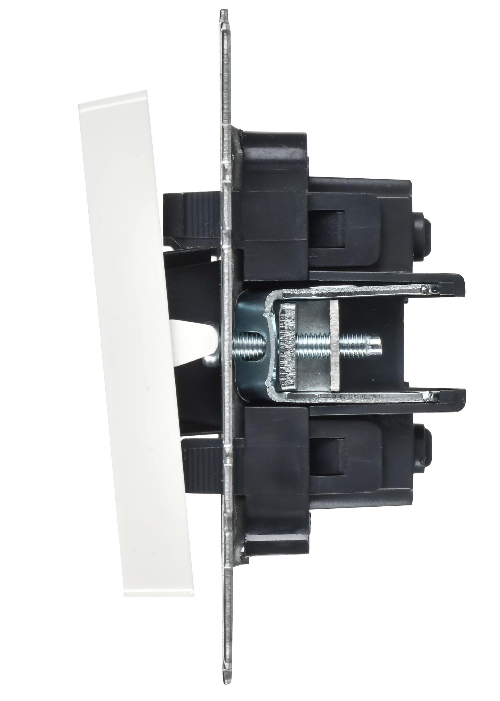             BRITE Ажыратқыш, 2-пернелі, айқара 10А ВС10-2-3-БрБ ақ IEK    