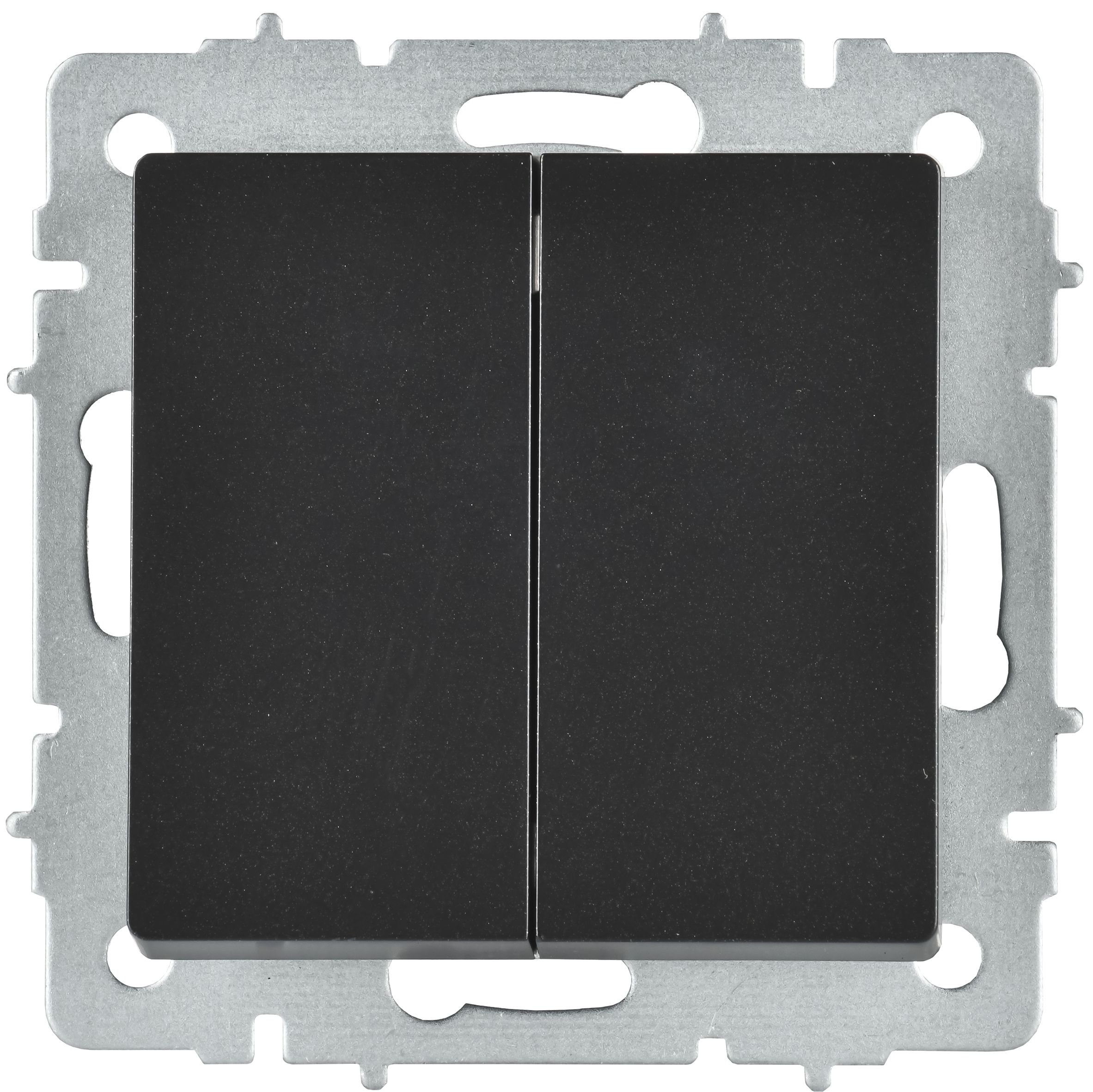             BRITE Ажыратқыш, 2-пернелі, айқара 10А ВС10-2-3-БрЧ қара IEK    