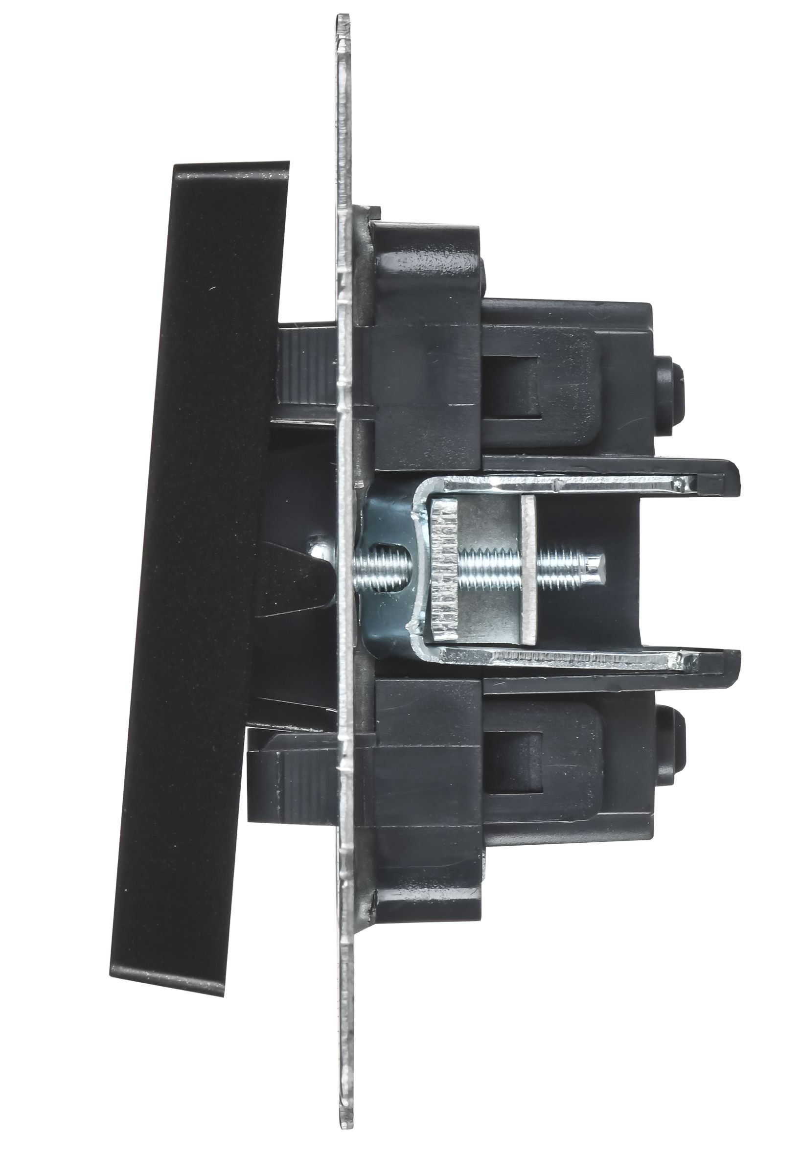             BRITE Ажыратқыш, 2-пернелі, айқара 10А ВС10-2-3-БрЧ қара IEK    