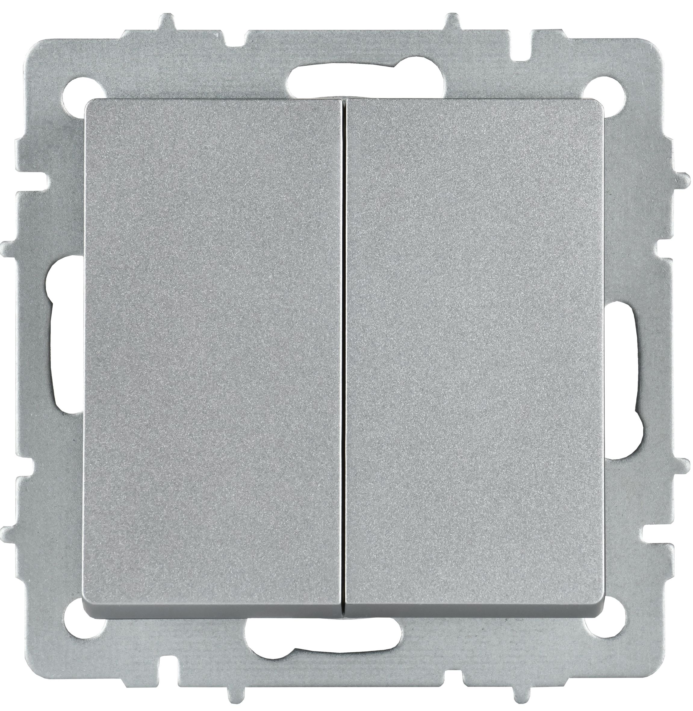             BRITE Ажыратқыш, 2-пернелі, айқара 10А ВС10-2-3-БрА алюминий IEK    