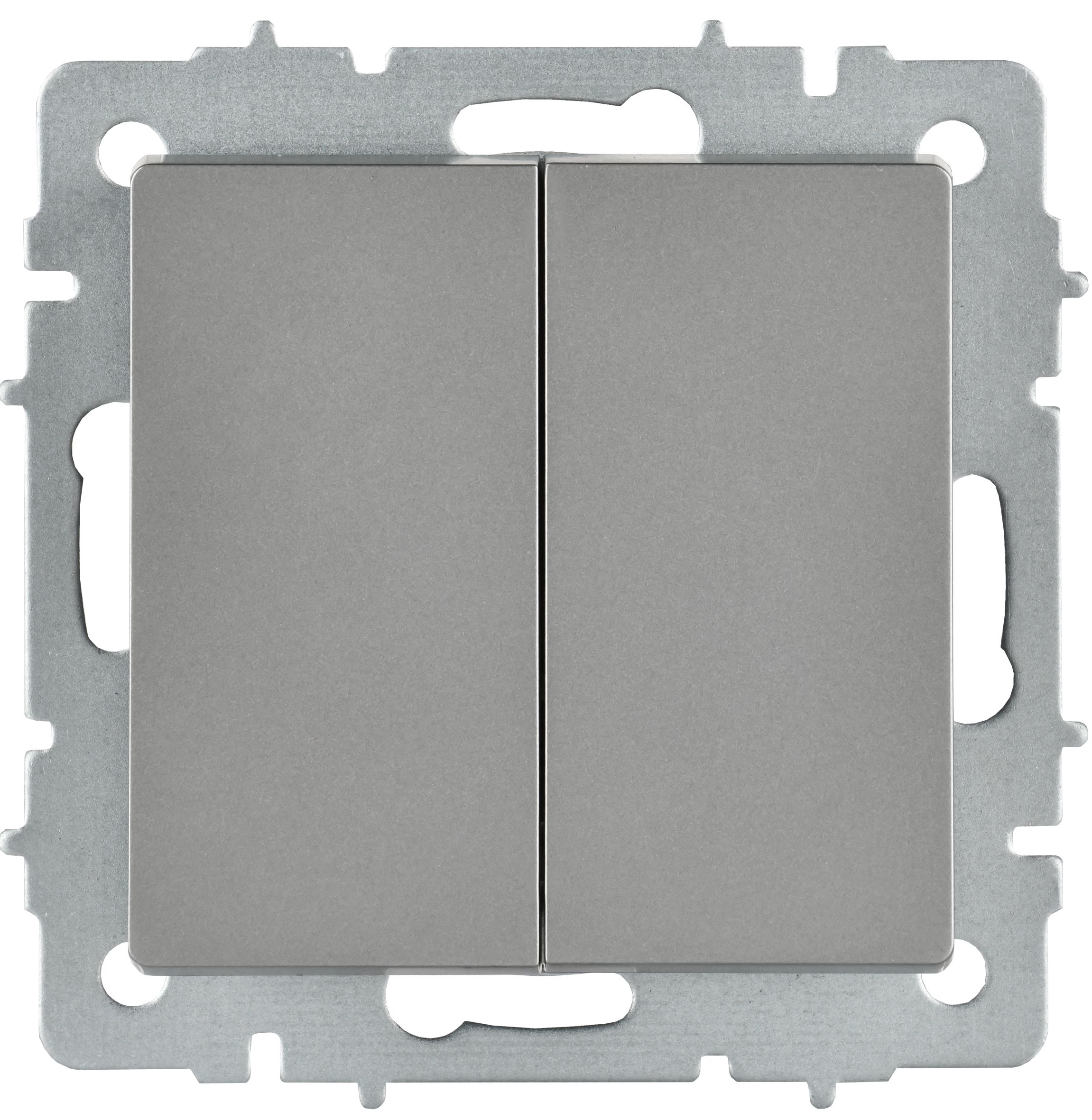             BRITE Ажыратқыш, 2-пернелі, айқара 10А ВС10-2-3-БрС болат IEK    