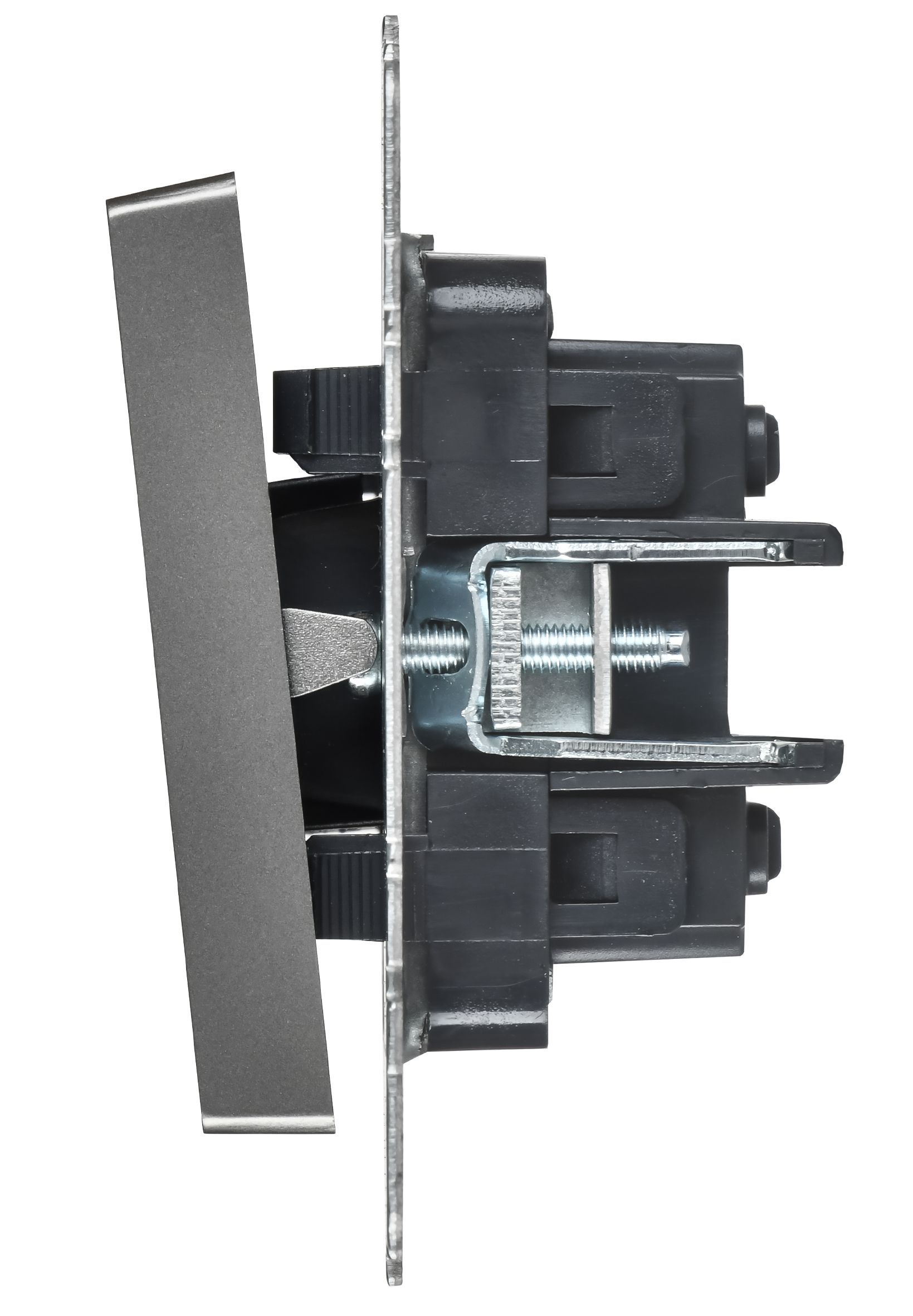             BRITE Ажыратқыш, 2-пернелі, айқара 10А ВС10-2-3-БрС болат IEK    