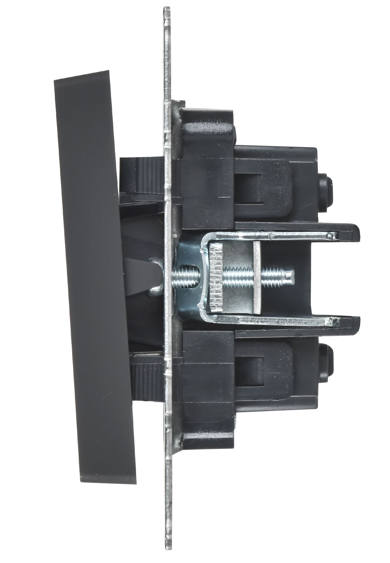             BRITE Ажыратқыш, 2-пернелі, айқара 10А ВС10-2-3-БрГ графит IEK    