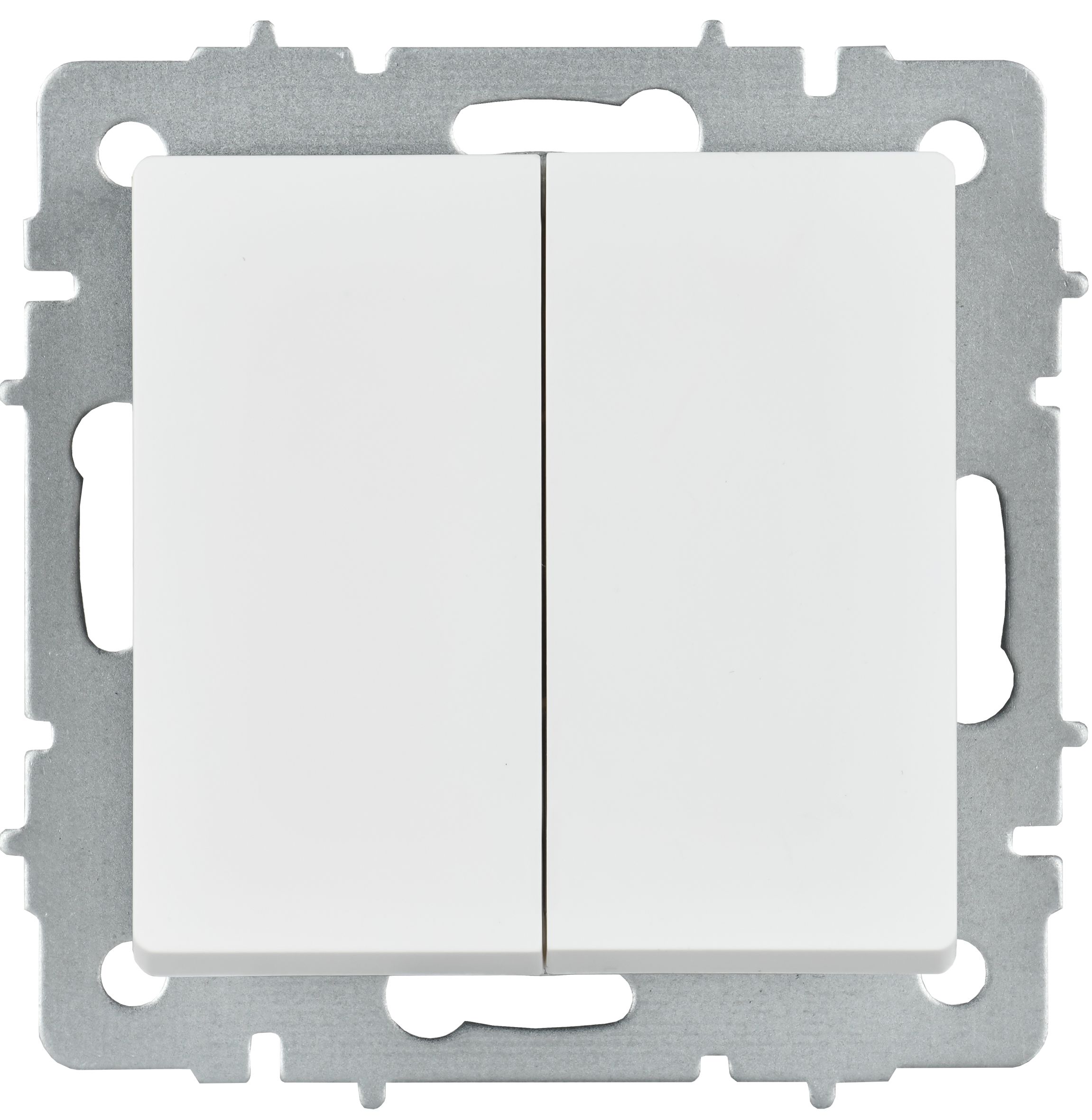             BRITE Ажыратқыш, 2-пернелі, айқара 10А ВС10-2-3-БрАБ арктикалық ақ IEK    