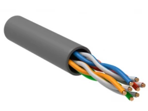 ITK Витая пара U/UTP кат.5E 4х2х0,52 solid PVC серый (305м) РФ/Т ИЭК