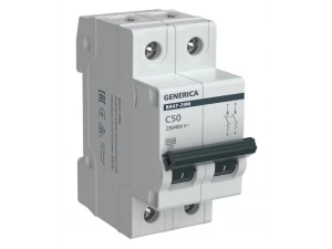 Автоматический выключатель ВА47-29М 2P 50А 4,5кА C GENERICA ИЭК