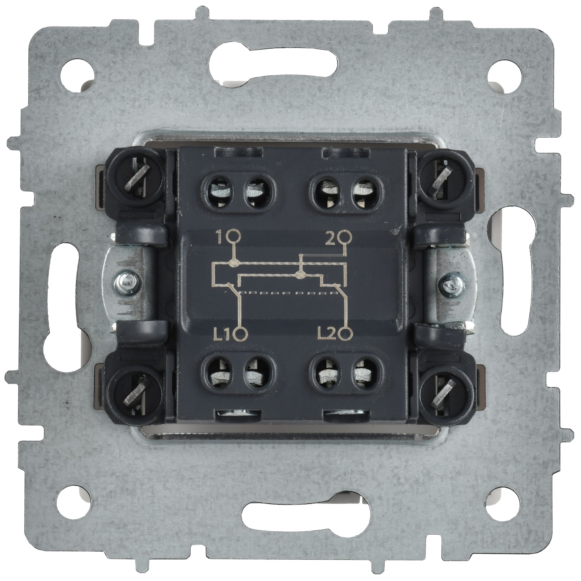             BRITE 1-пернелі айқаспалы ажыратқышы 10А ВС10-1-3-БрАБ арктикалық ақ IEK    