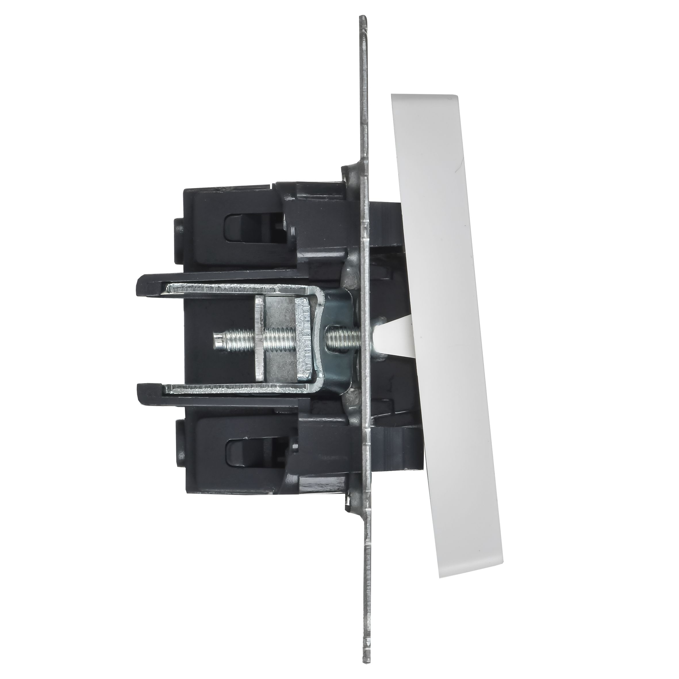             BRITE 1-пернелі айқаспалы ажыратқышы 10А ВС10-1-3-БрАБ арктикалық ақ IEK    