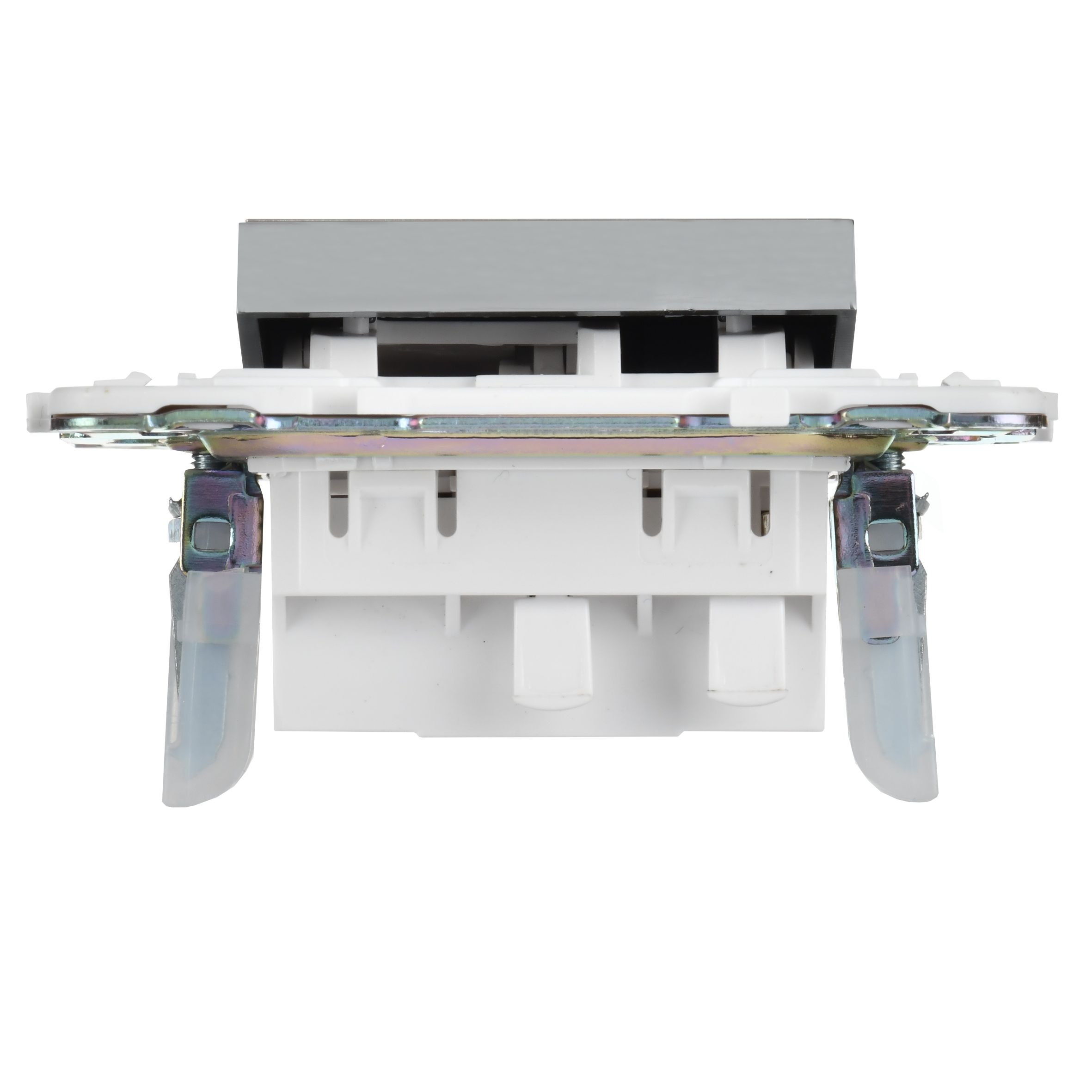             SKANDY Ажыратқыш 1 пернелі, айқара 10А SK-V03N металл никель IEK    