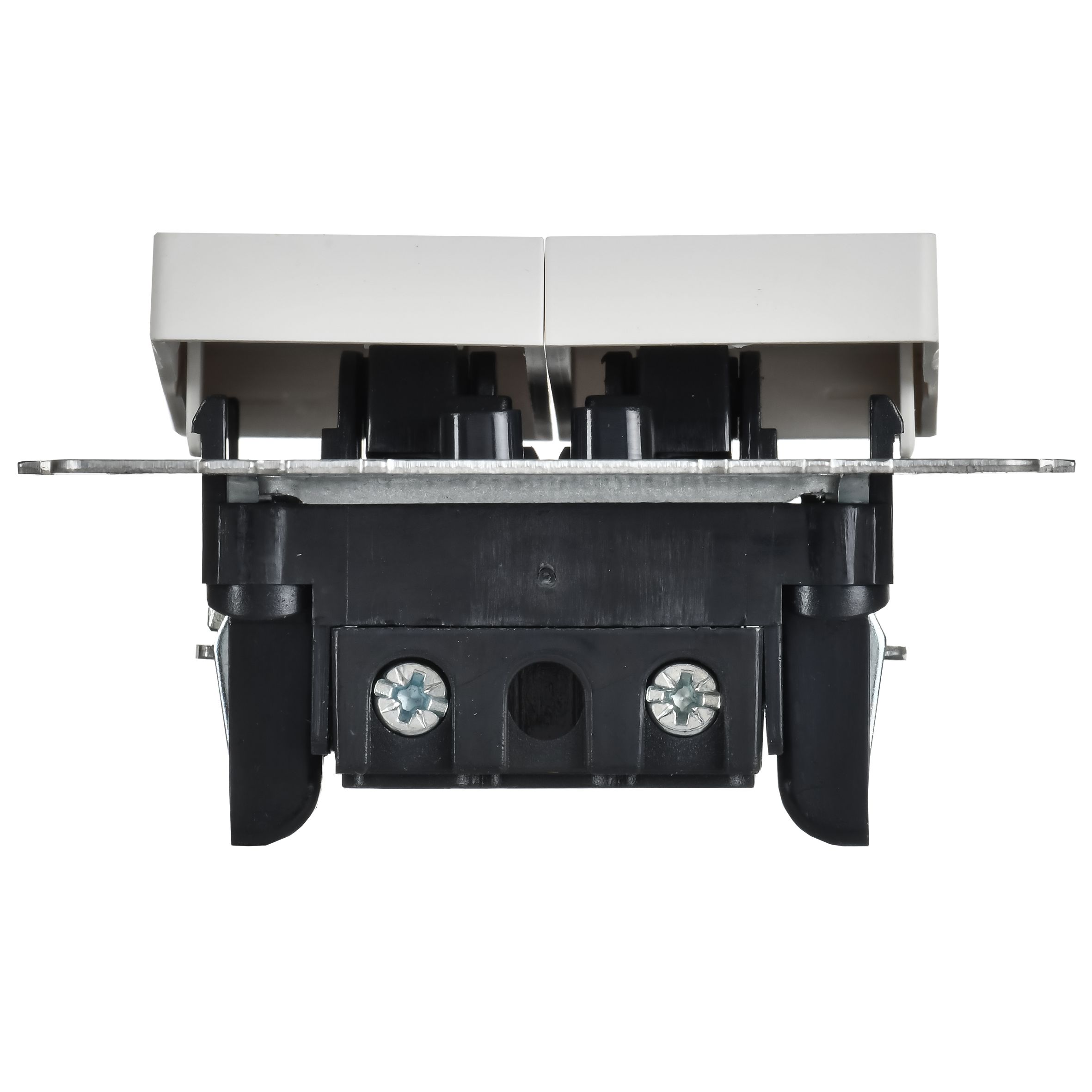             2-пернелі ажыратқыш 10A ВС10-2-0-БрАБ арктикалық ақ BRITE IEK    