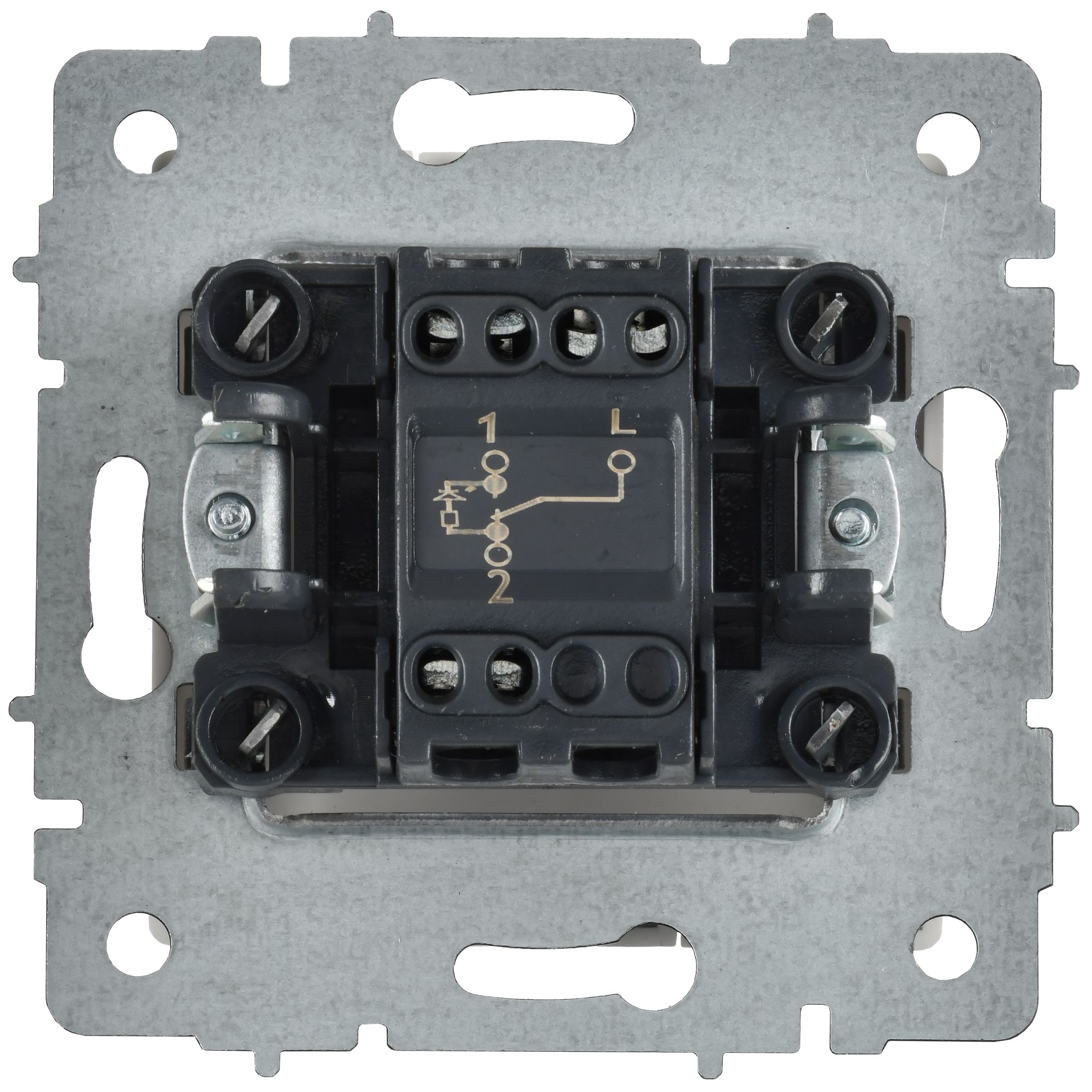             BRITE Индикациясы бар 1-пернелі өтпелі ажыратқыш 10А ВС10-1-7-БрАБ арктикалық ақ IEK    