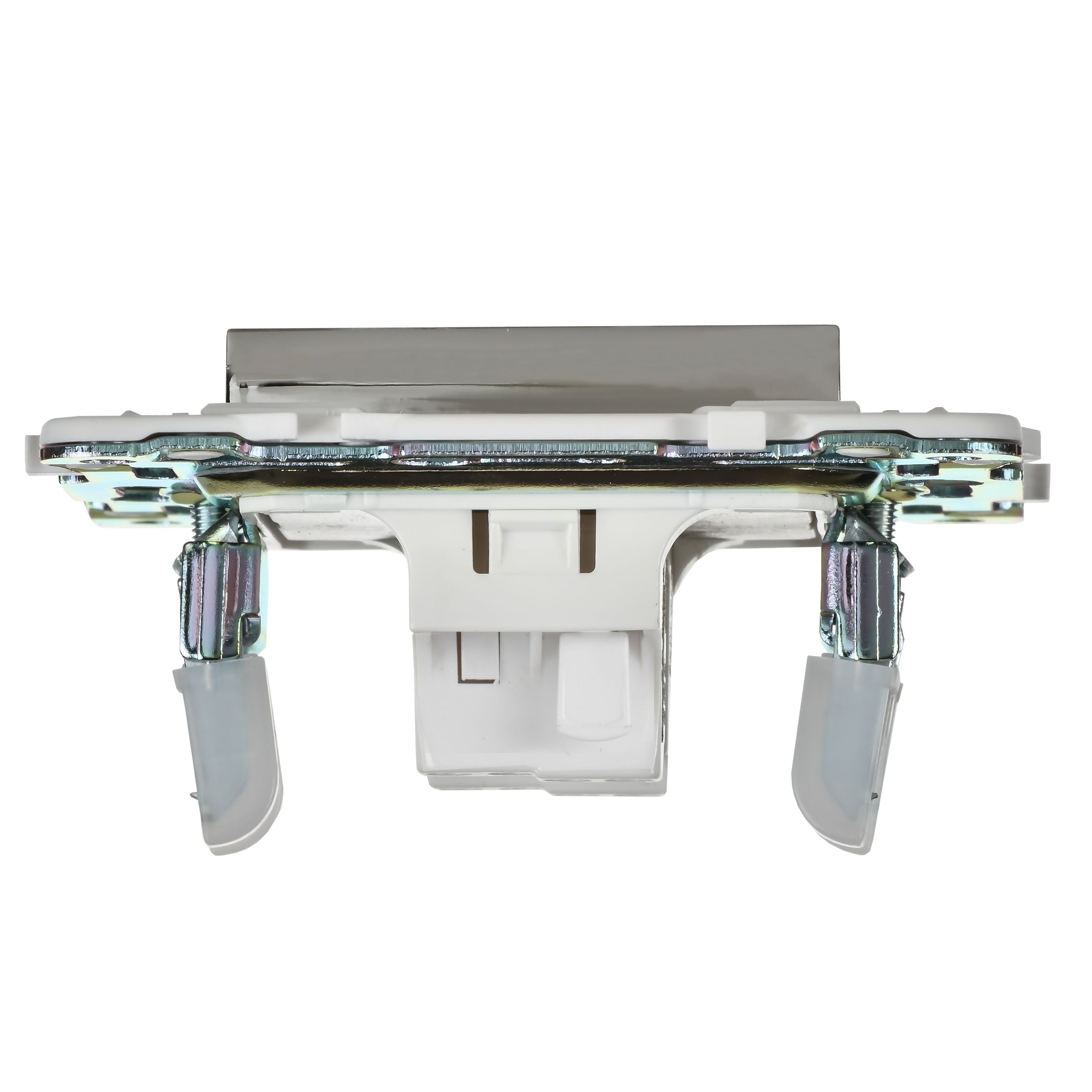             SKANDY Ажыратқыш, 1 пернелі, батырмалы 10А SK-V14N металл никель IEK    