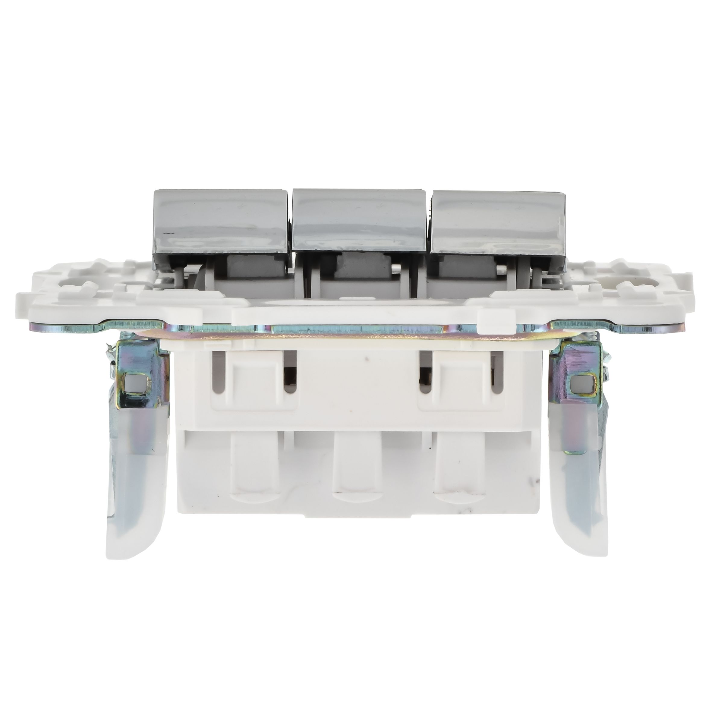             SKANDY Ажыратқыш 3 пернелі SK-V11N металл никель IEK    