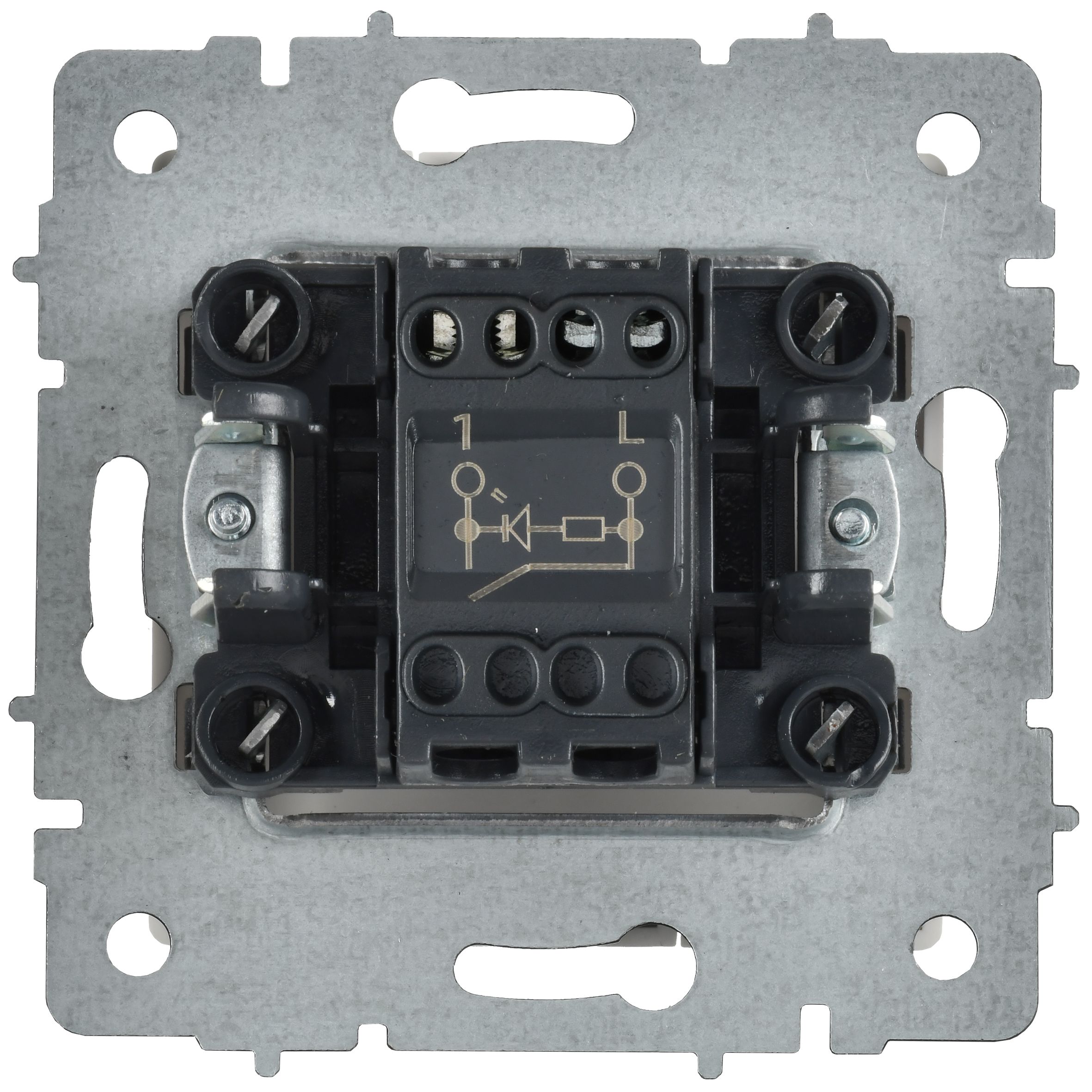             Индикациялы 1-пернелі ажыратқыш 10A  ВС10-1-1-БрАБ арктикалық ақ IEK    