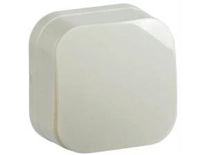 GLORY Выключатель 1-клавишный для открытой установки ВС20-1-0-ХК кремовый IEK