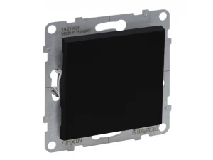 Выключатель кнопка АНТ SUNO без фиксации,6А 250В,безвинтовые зажимы,антрацит/721409/