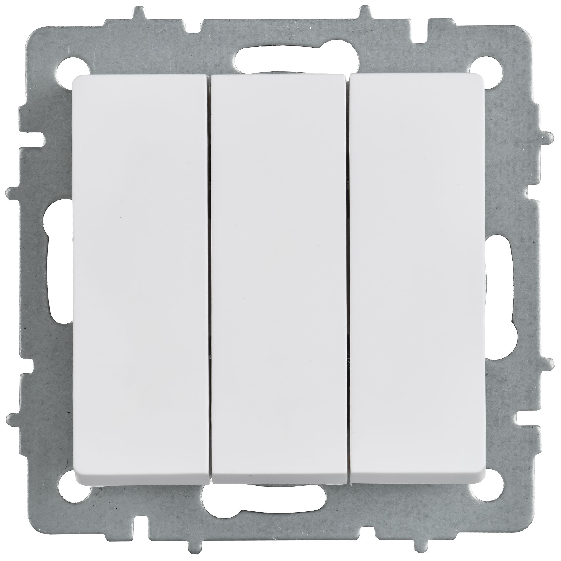             3-пернелі ажыратқыш 10A ВС10-3-0-БрАБ арктикалық ақ IEK    