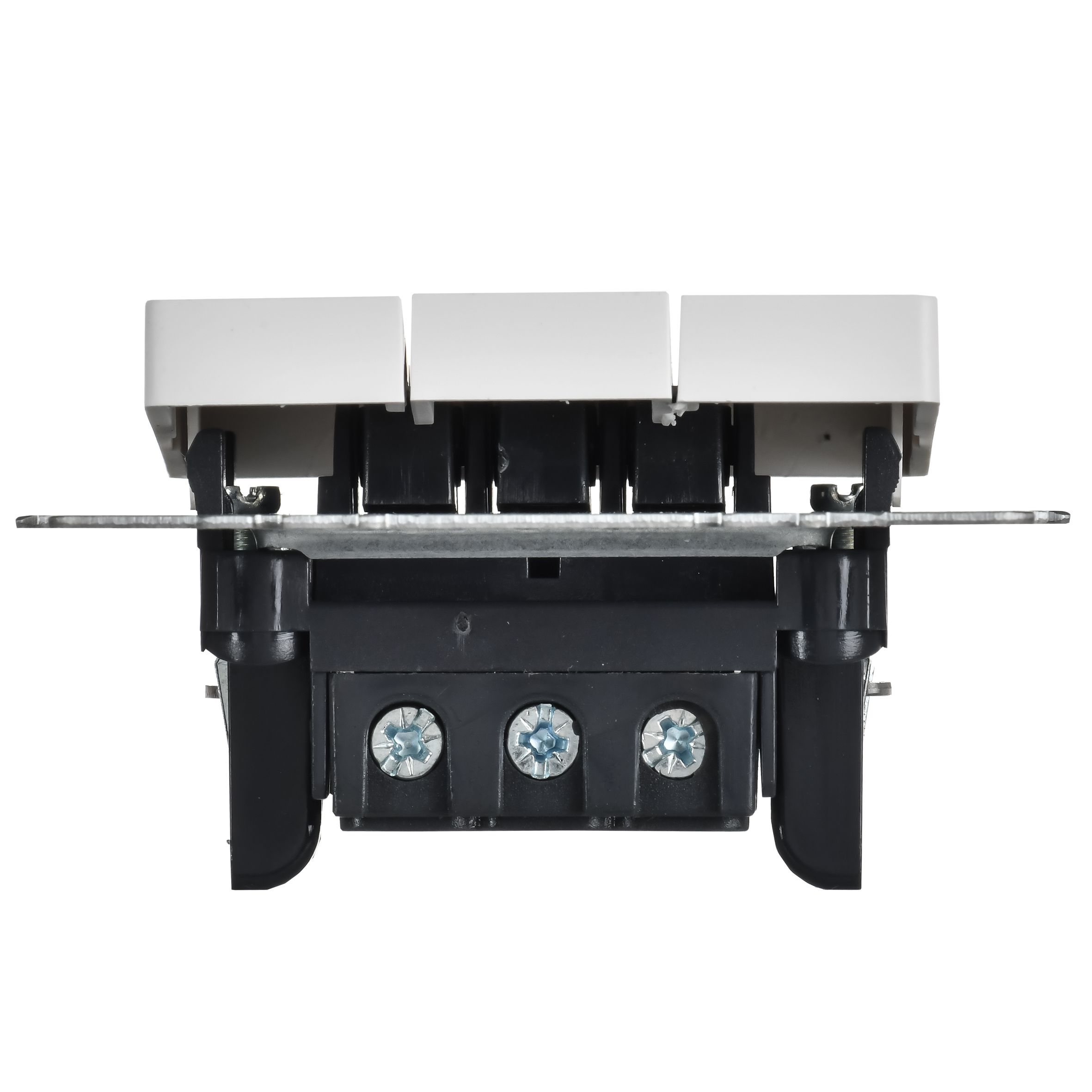             3-пернелі ажыратқыш 10A ВС10-3-0-БрАБ арктикалық ақ IEK    