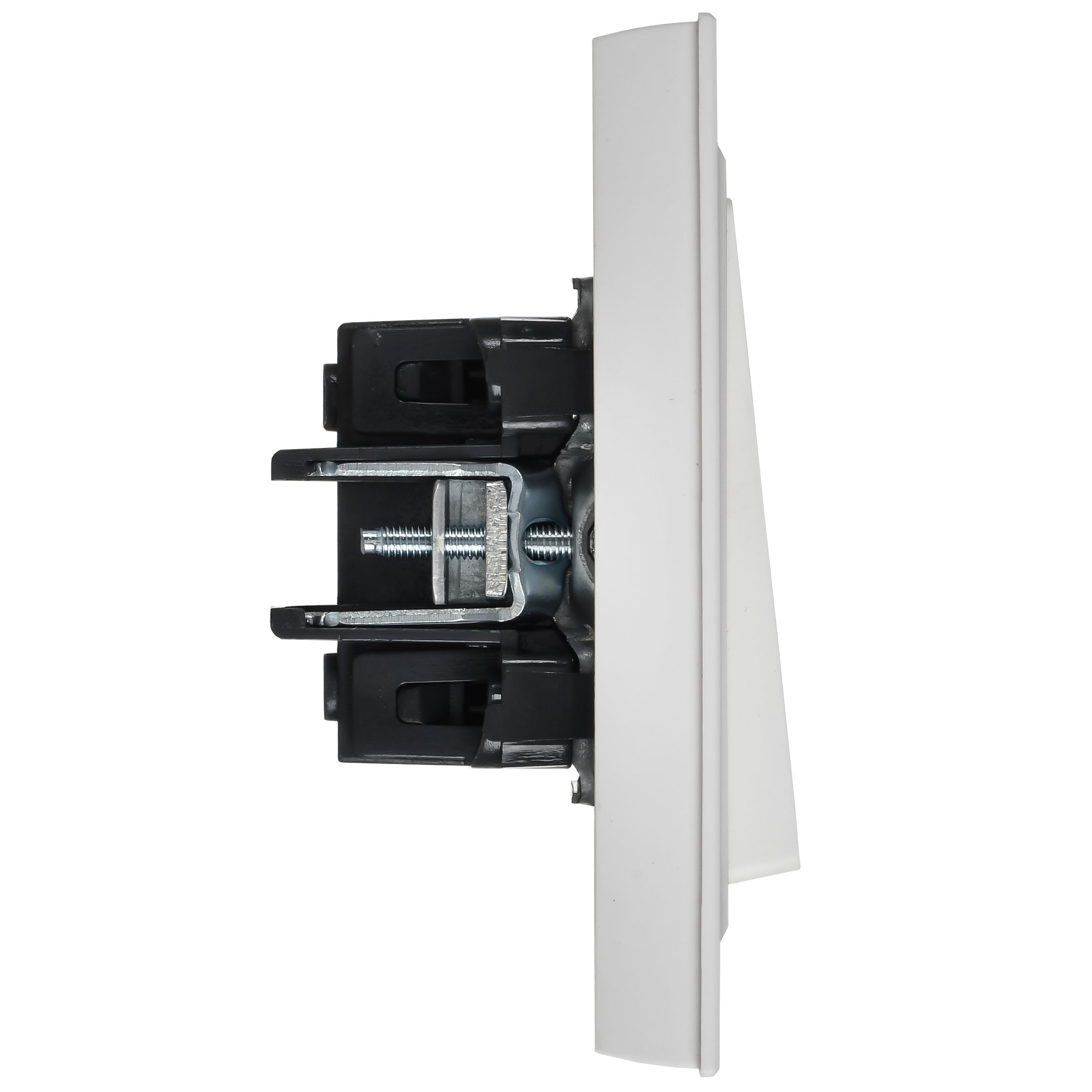             BRITE Ажыратқышы 1-пернелі 10А жиынтықта ВСР10-1-0-БрАБ арктикалық ақ IEK    