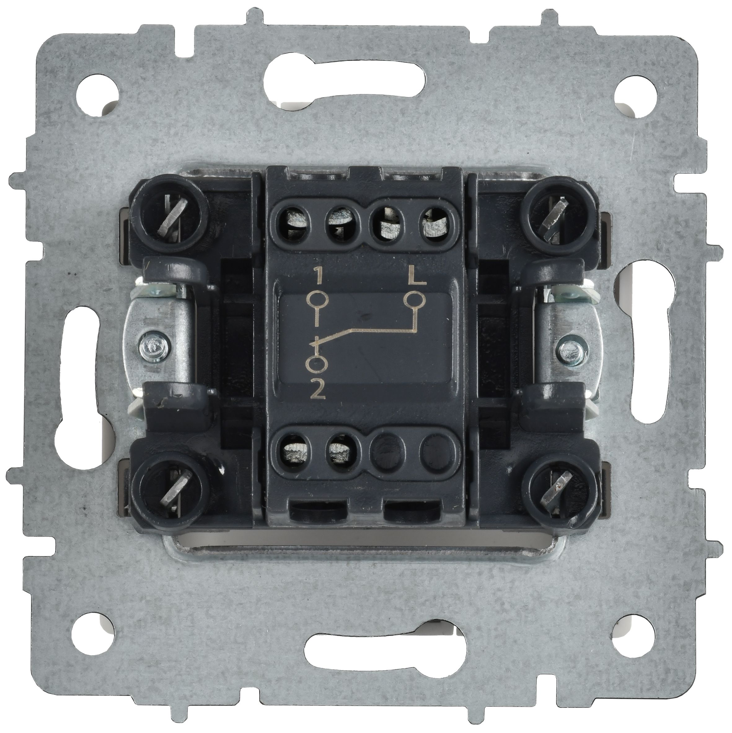             1-пернелі ажыратқыш, өтпелі 10A ВС10-1-6-БрАБ арктикалық ақ IEK    