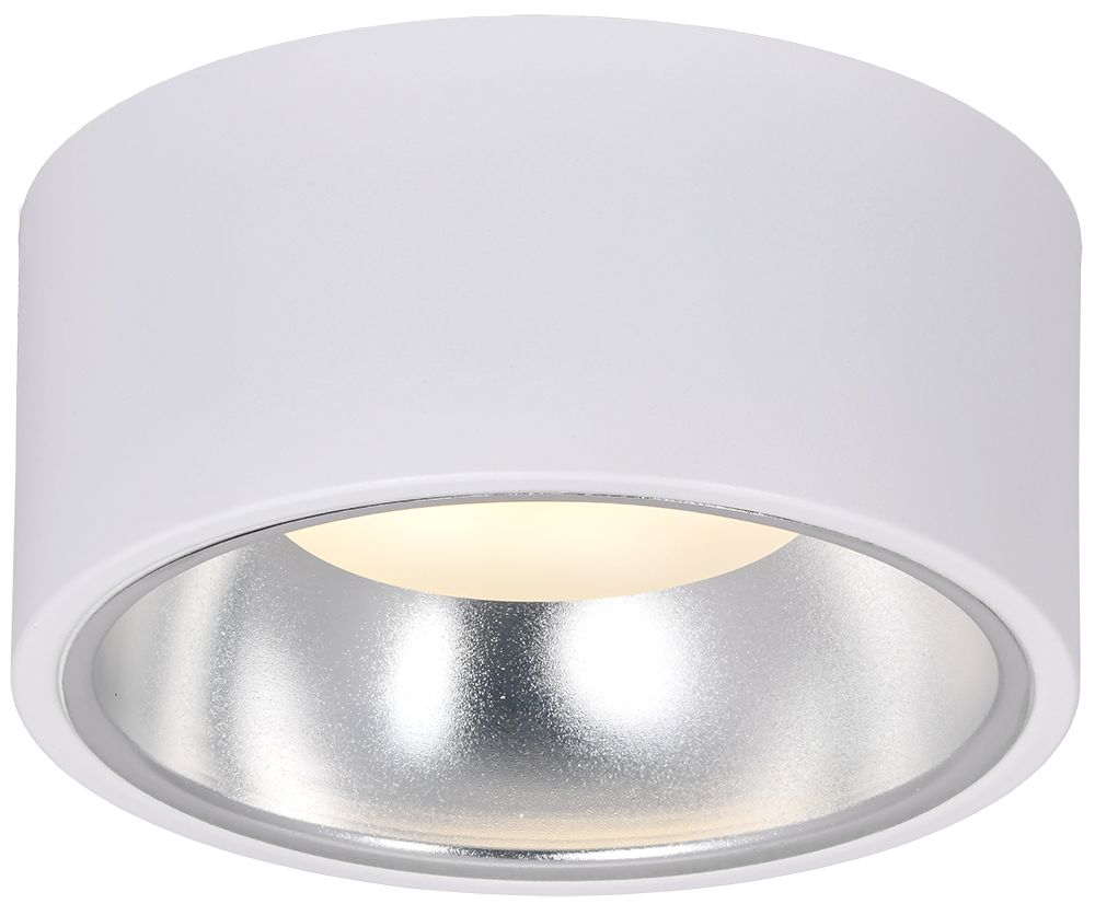             Светильник 4017 жапсырма, төбелі, шамға арналған GX53 ақ/ хром IEK    