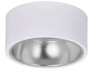 Светильник 4017 накладной потолочный под лампу GX53 белый/хром IEK