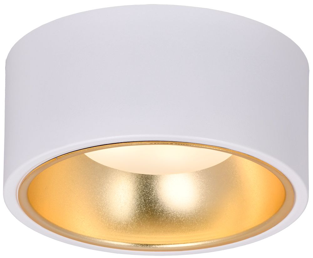             Светильник 4017 жапсырма, төбелі, шамға арналған GX53 ақ/алтын IEK    