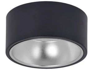 Светильник 4017 накладной потолочный под лампу GX53 черный/хром IEK