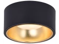             Светильник 4017 жапсырма, төбелі, шамға арналған GX53 қара/алтын  IEK    