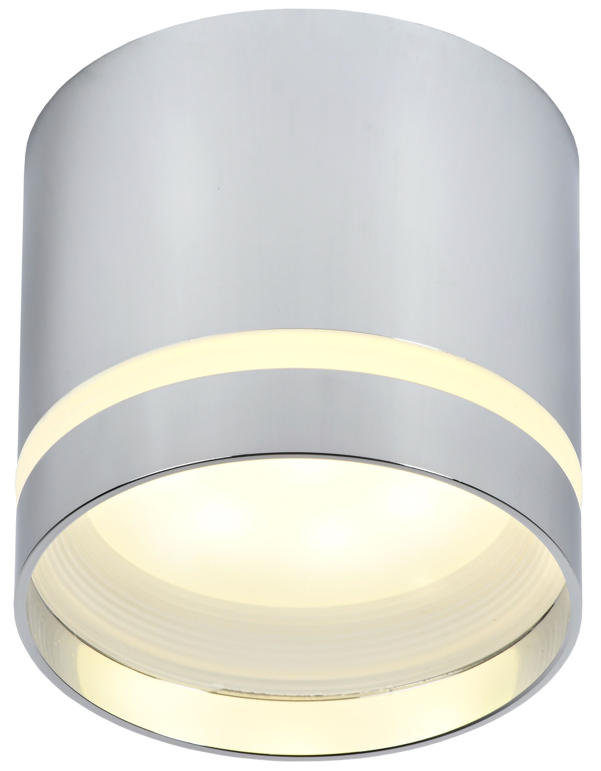             Светильник 4016 жапсырма, төбелі, шамға арналған GX53 хром  IEK    