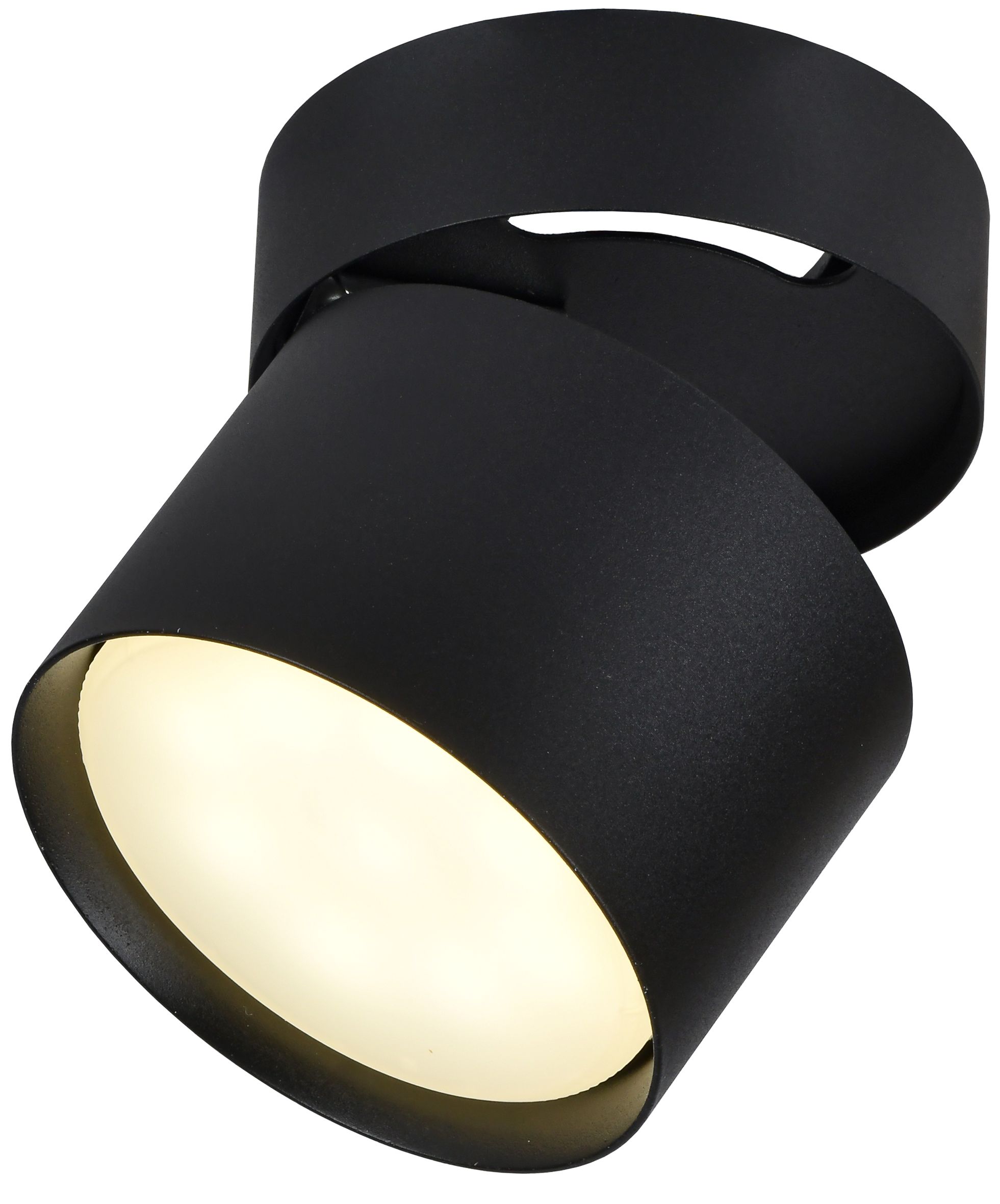             Шамшырақ 4014 жапсырма, төбелі, айналмалы, шамға арналған GX53 қара IEK    